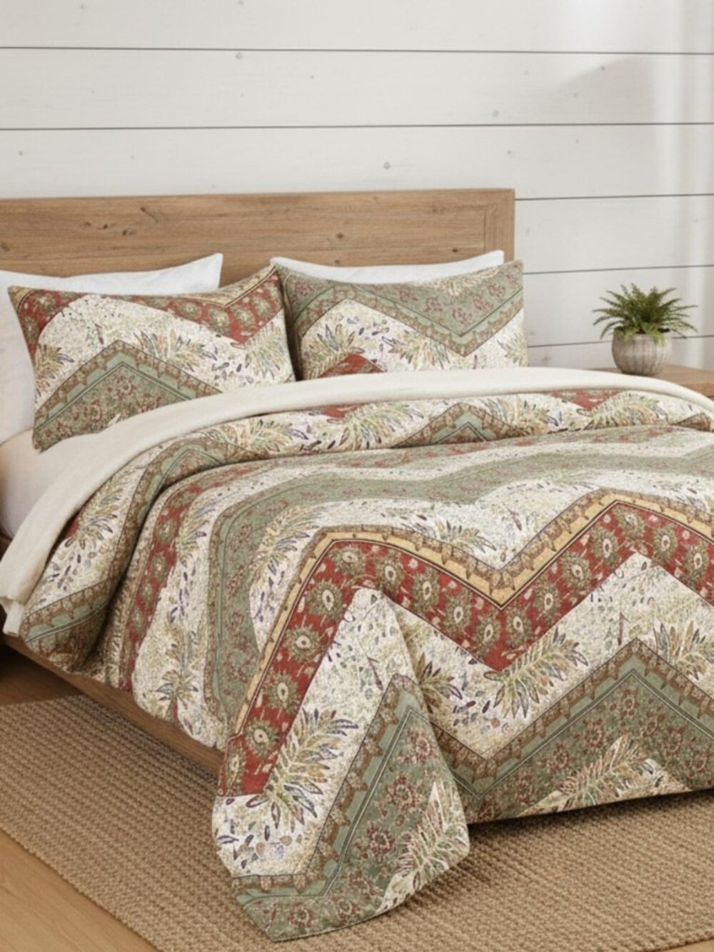 DaDalogy Bedding Botanical Floral Duvet Cover Set w/Pillow Cases - Bohemian